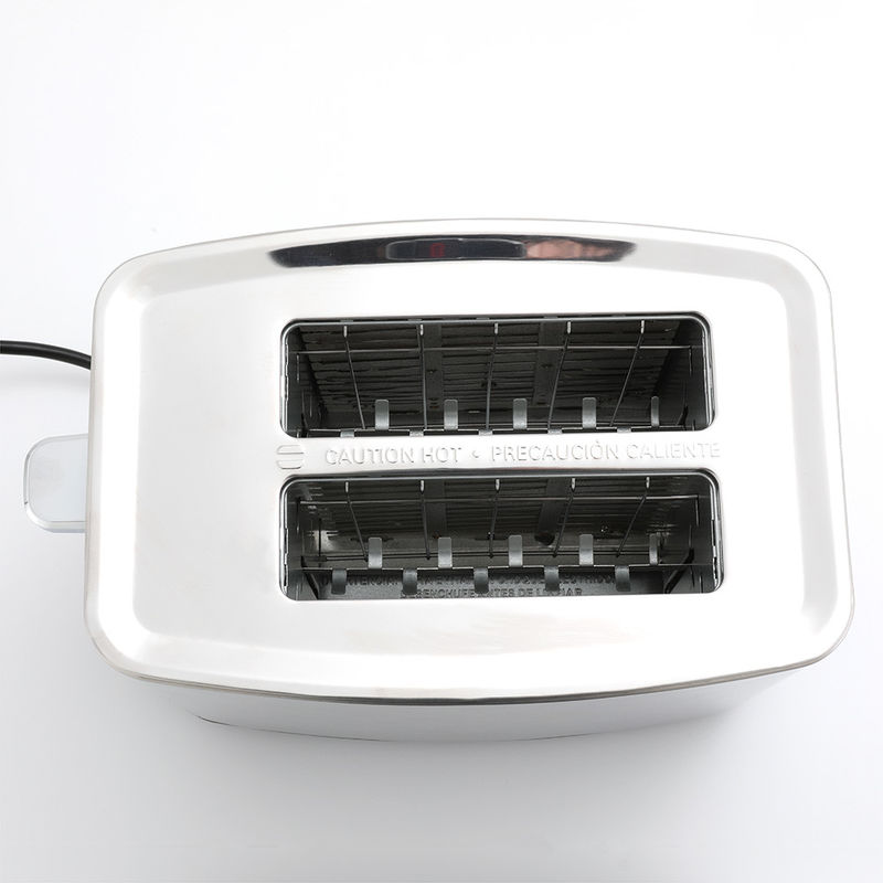 小さなキッチン電気パントースターダブルスロット付きステンレス鋼ポップアップサンドイッチトースター