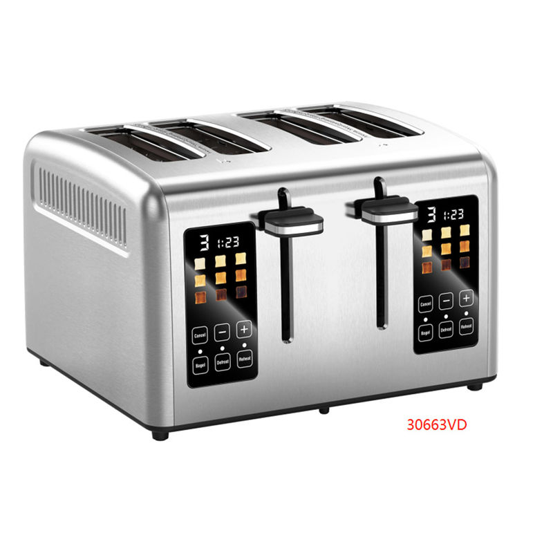 カラーディスプレイ タッチスクリーン キッチンアイド ステンレス鋼トースター 1750W
