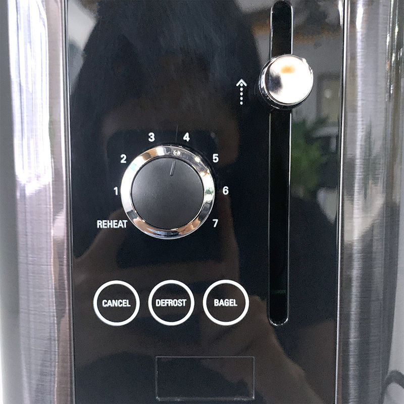 オートポップアップ 2スライス レトロトースター スマート電気ミニトースター オーブン キャンセル/再加熱/解凍機能 サンドイッチ Br