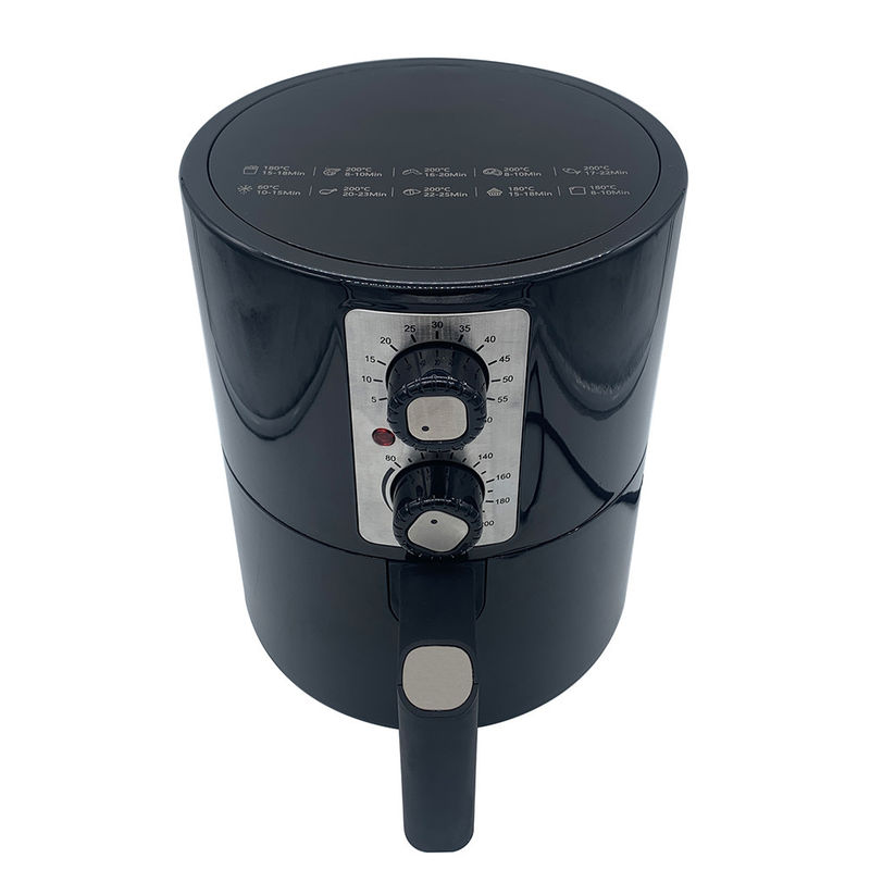 2L 電気エアフライヤー 2 手動制御ノブ 2QT 家庭用無油家庭料理フライヤー